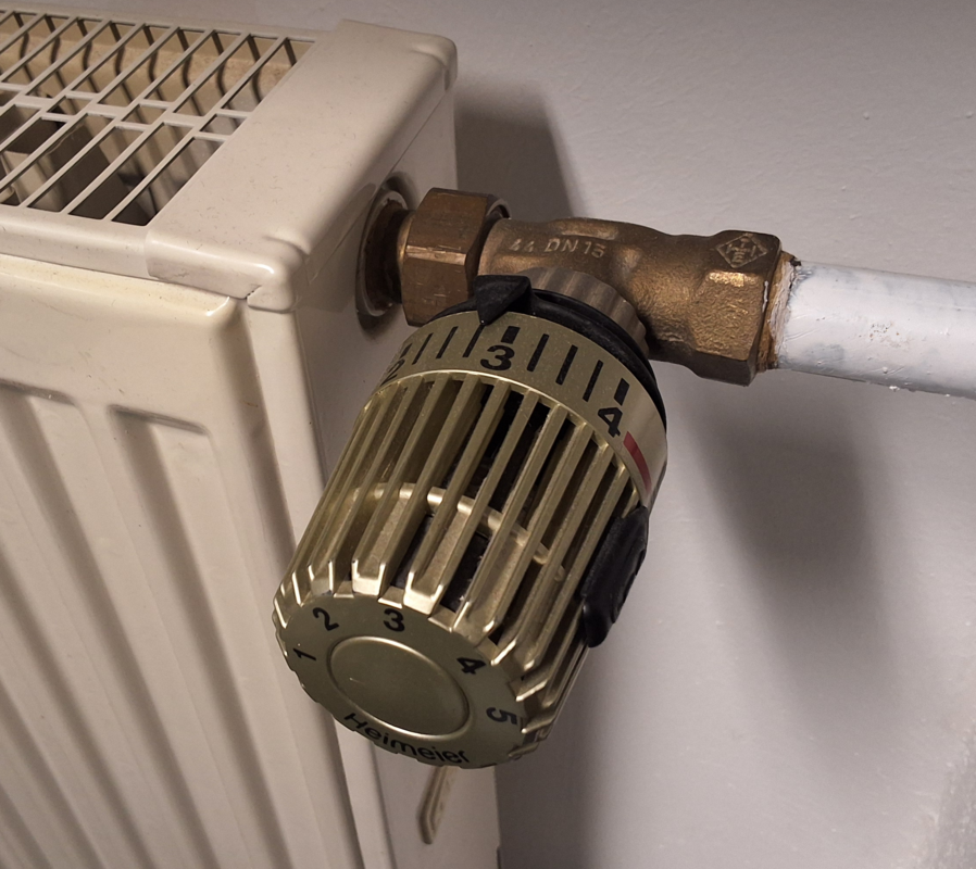 Bild eines Heizungsthermostats