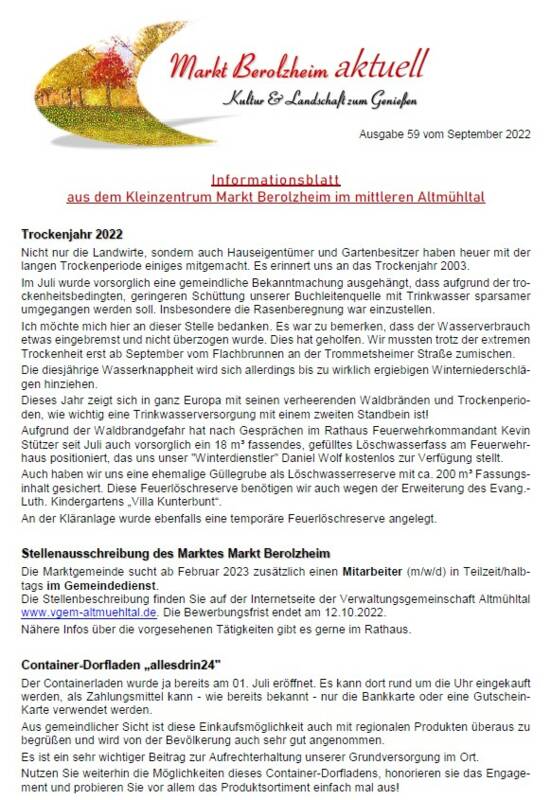 Infoblatt Ausgabe 59